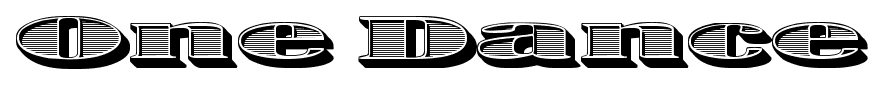 One Dance font