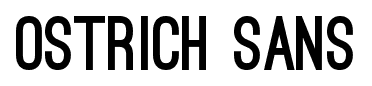 Ostrich Sans font