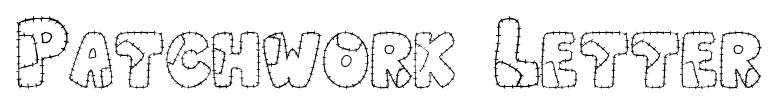 Patchwork Letter font