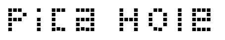 Pica Hole font