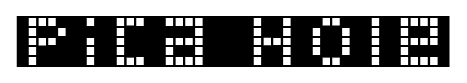 Pica Hole font