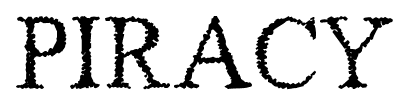 Piracy font