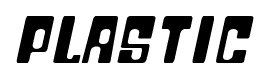 Plastic font