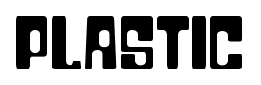 Plastic font