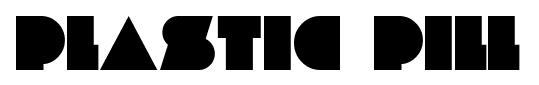 Plastic Pill font