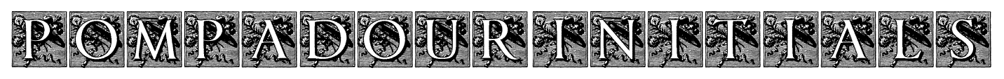 POMPADOUR INITIALS font