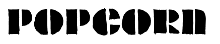Popcorn font