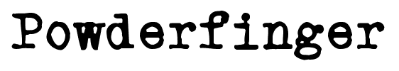 Powderfinger font