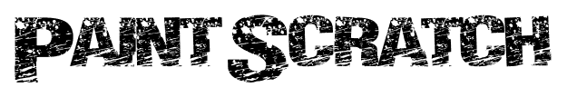 Paint Scratch font