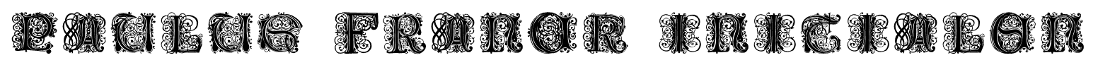 Paulus Franck Initialen font