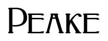 Peake font