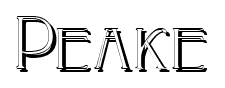 Peake font