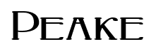 Peake font