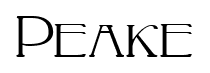 Peake font