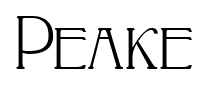 Peake font