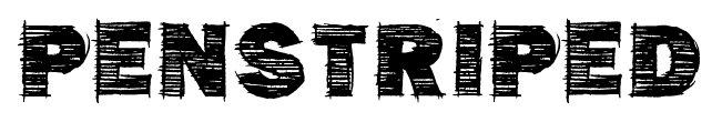 Penstriped font