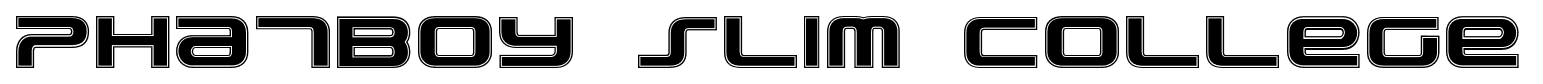 PhatBoy Slim College font