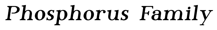 Phosphorus Family font