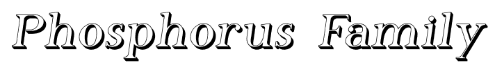 Phosphorus Family font