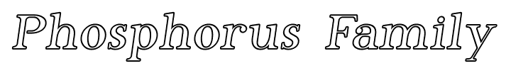 Phosphorus Family font