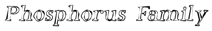 Phosphorus Family font