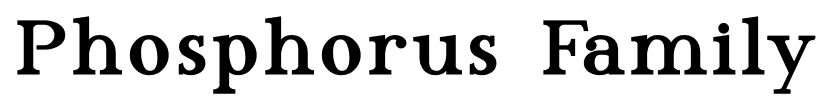 Phosphorus Family font