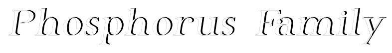 Phosphorus Family font