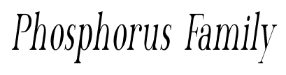 Phosphorus Family font