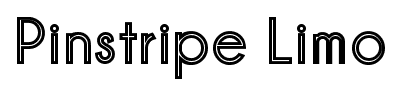 Pinstripe Limo font