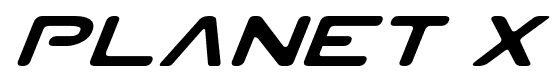 Planet X font