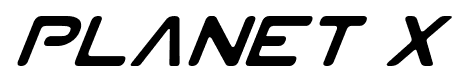 Planet X font