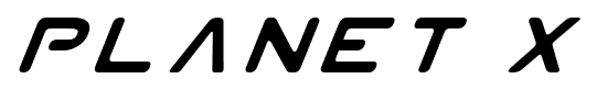 Planet X font