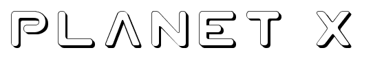 Planet X font