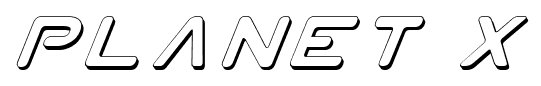 Planet X font