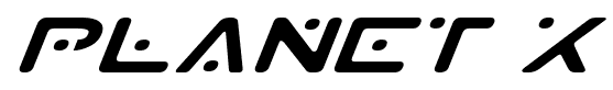 Planet X font