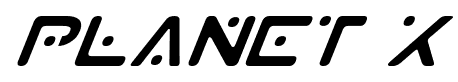 Planet X font