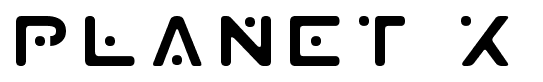 Planet X font