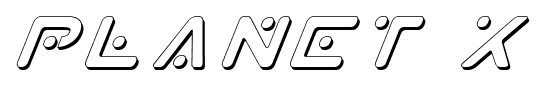 Planet X font