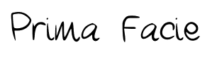 Prima Facie font
