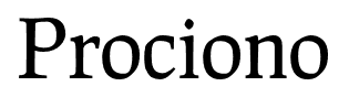 Prociono font