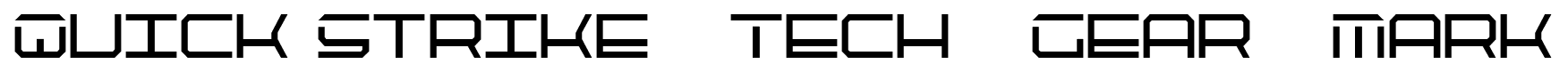 Quick Strike + Tech + Gear + Mark font