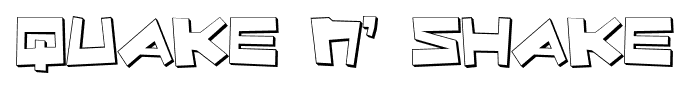 Quake n’ Shake font