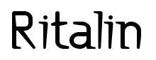 Ritalin font