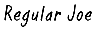 Regular Joe font