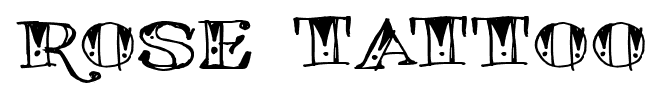 Rose Tattoo font