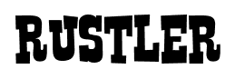 Rustler font