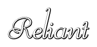 Reliant font