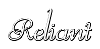 Reliant font