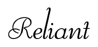 Reliant font