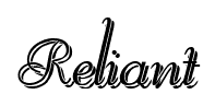 Reliant font